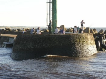 Wejście do portu w Darłówku