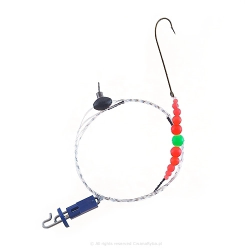 Morski przypon na flądry z fluorescencyjnymi koralikami Platessa Fluo Clip C