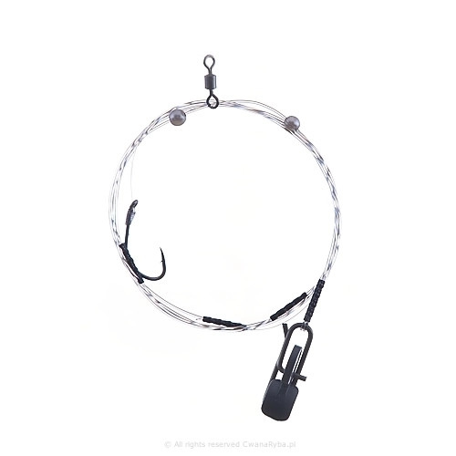 Przypon gruntowy na morze Short Clip C plażowy zestaw do surfcastingu