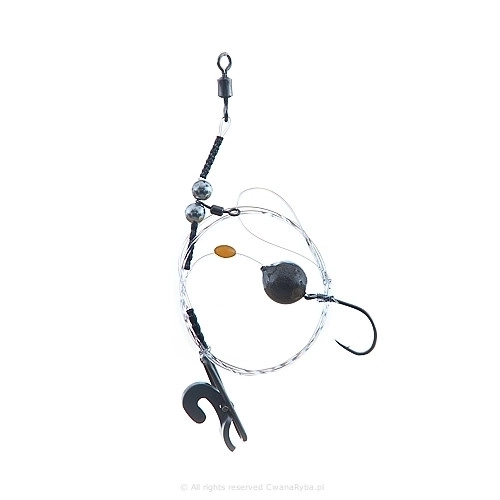 gruntowy zestaw wędkarski do łowienia z plaży metodą surfcasting Short Clip Up A