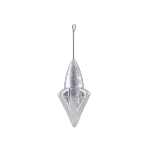 Ciężarek morski plażowy do surfcastingu 100g w kształcie grotu strzały z długim drutem