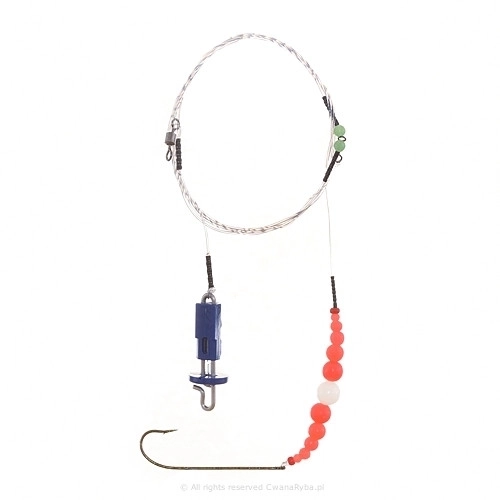 Fluorescencyjny zestaw plażowy do połowu płastug z klipsem Splach Down Solo