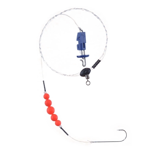 Zestaw do surfcastingu, przypon na flądry i belony z pływającymi koralikami fluo